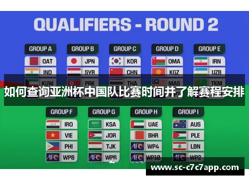 如何查询亚洲杯中国队比赛时间并了解赛程安排 如何查询亚洲杯中国队比赛时间并了解赛程安排