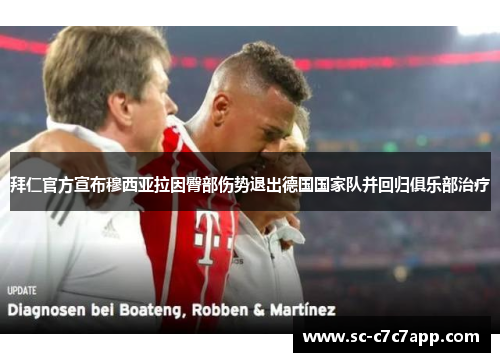 拜仁官方宣布穆西亚拉因臀部伤势退出德国国家队并回归俱乐部治疗 拜仁官方宣布穆西亚拉因臀部伤势退出德国国家队并回归俱乐部治疗